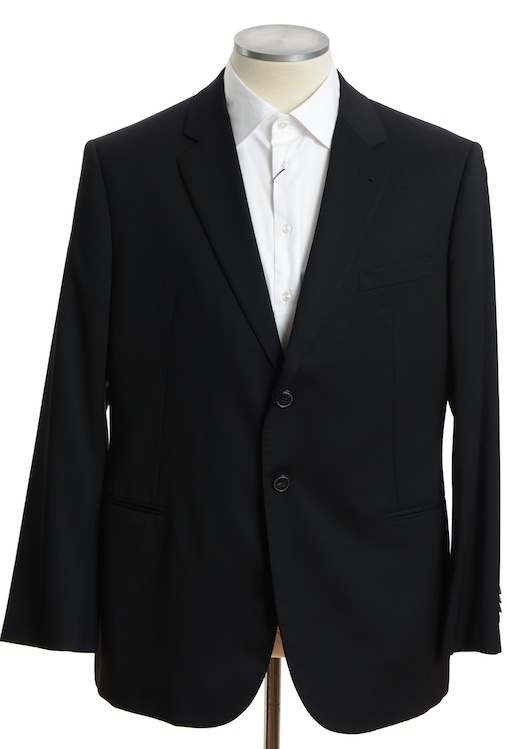 [ST352] ジョルジオアルマーニ黒ラベル ブラックスーツ(56 SHORT)黒色無地 冠婚葬祭／結婚式 S/S SALE　新品