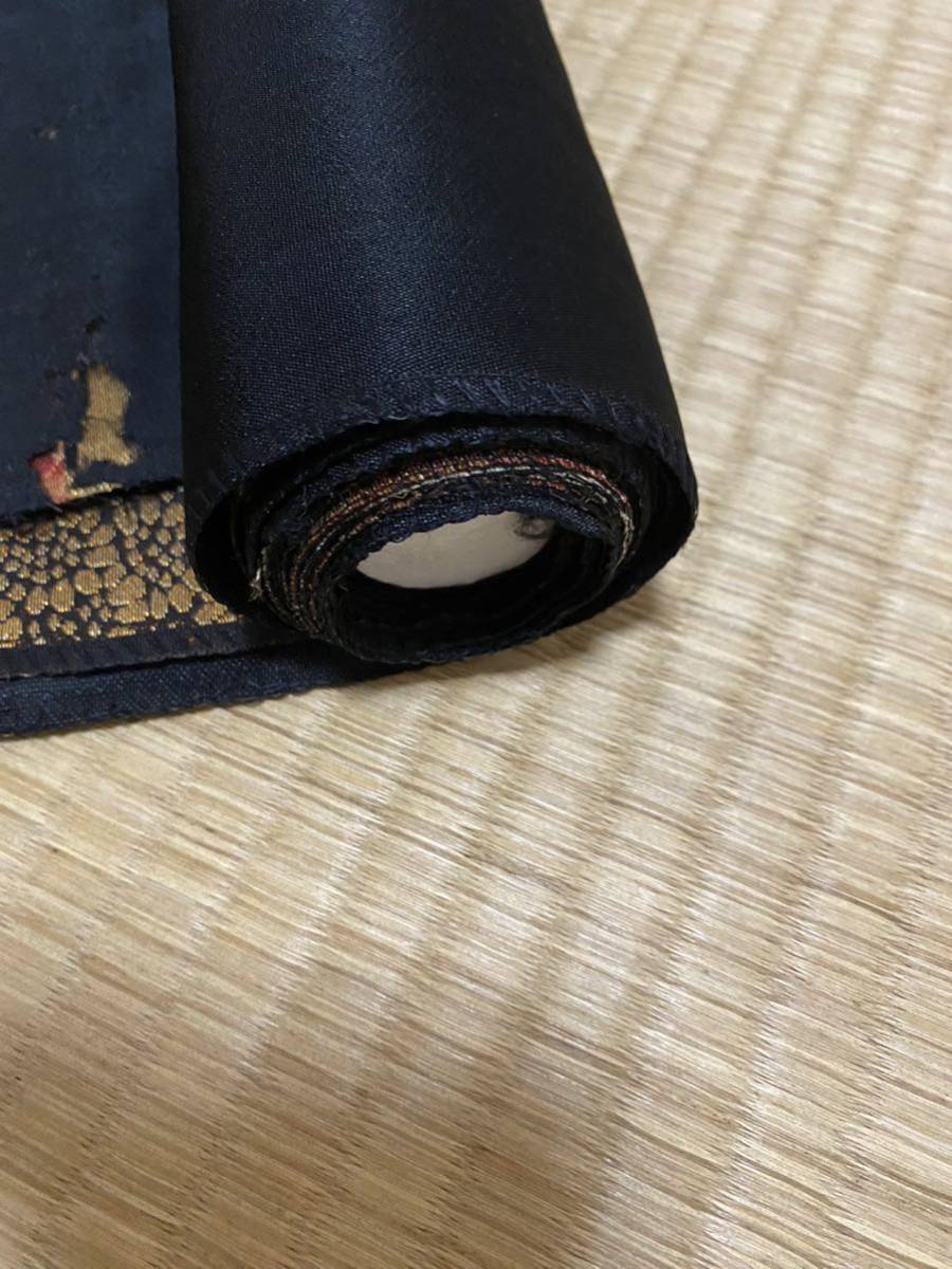 着物 帯 刺繍 金扇 別誂 未仕立て 当時物 当時もの 昭和 アンティーク ビンテージ レトロ 昭和レトロ_画像6