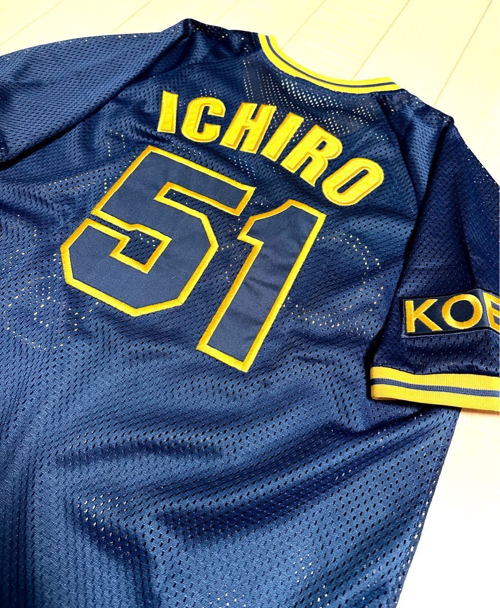 イチロー氏 オリックスブルーウェーブ レプリカユニフォーム 刺繍 XL相当