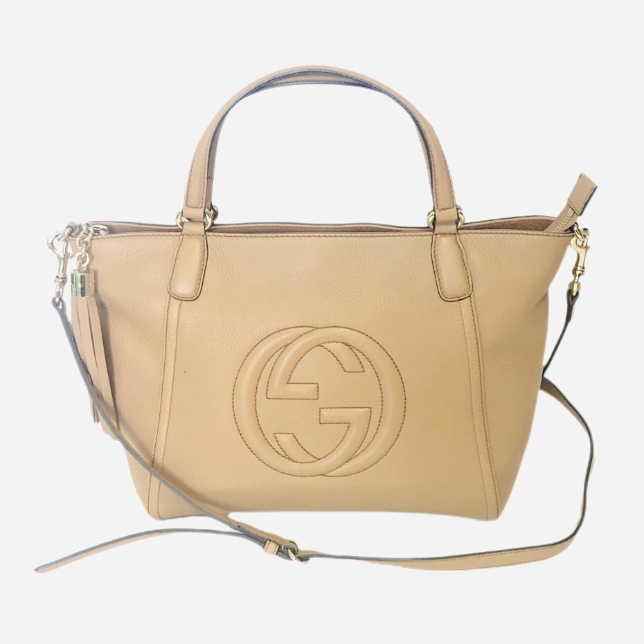 美品 GUCCI グッチ ソーホー レザー 2WAY ショルダーバッグ 369176