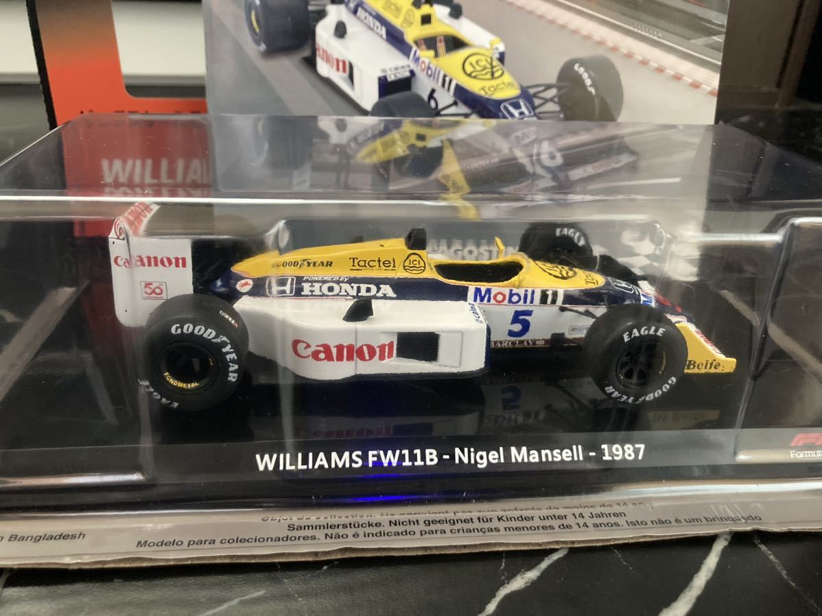 ナイジェル　マンセル仕様　DeAGOSTINI デアゴスティーニ ビッグスケールF1コレクション ウィリアムズ　FW11B 1/24 Williams ホンダ　HONDA_画像1