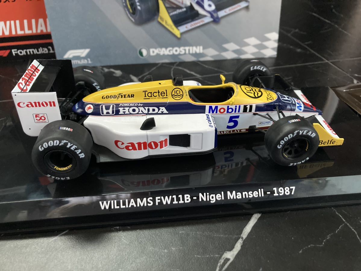 ナイジェル　マンセル仕様　DeAGOSTINI デアゴスティーニ ビッグスケールF1コレクション ウィリアムズ　FW11B 1/24 Williams ホンダ　HONDA_画像5