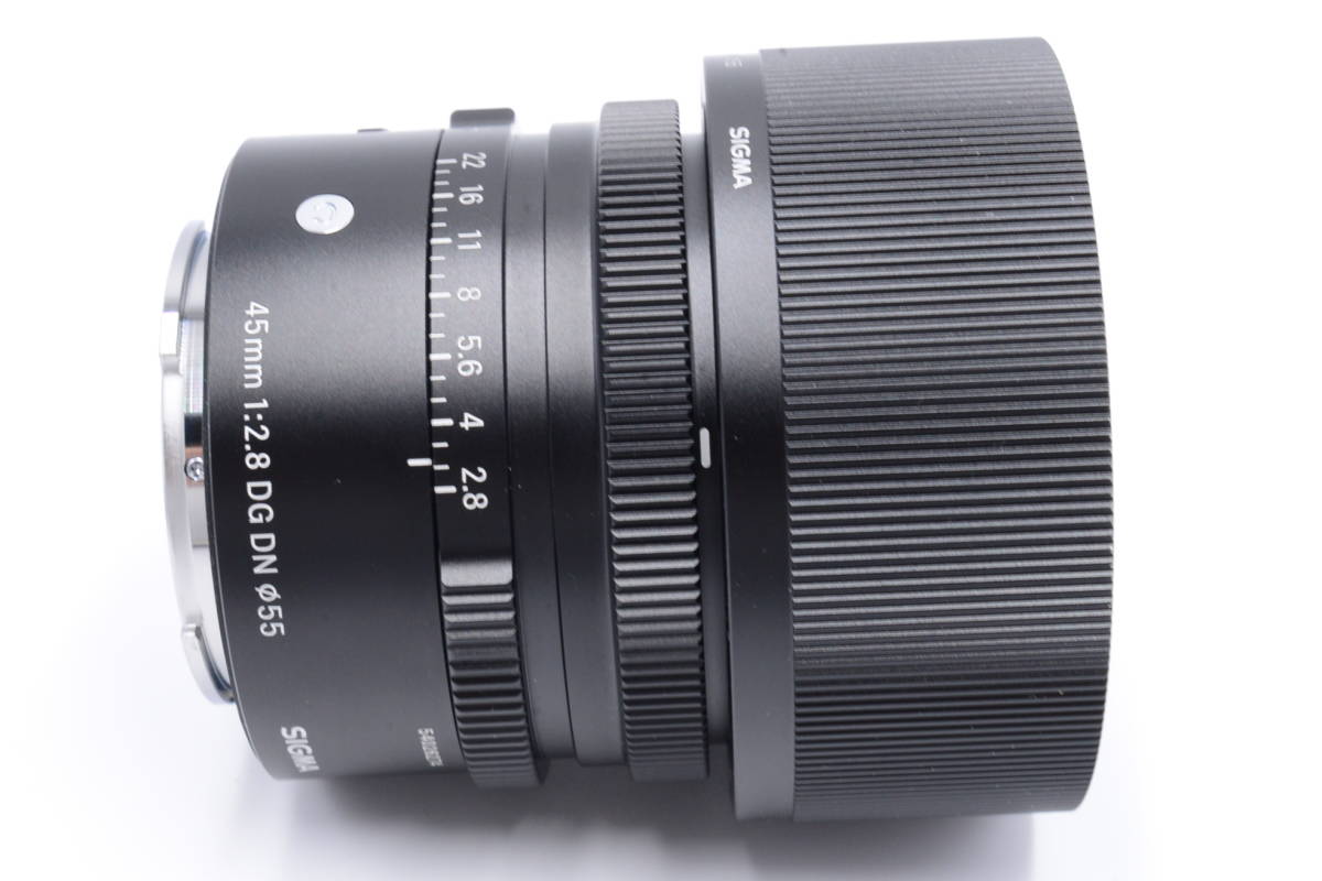 在庫僅少】 45mm ☆美品☆シグマ SIGMA F2.8 ミラーレス専用 Full-Size