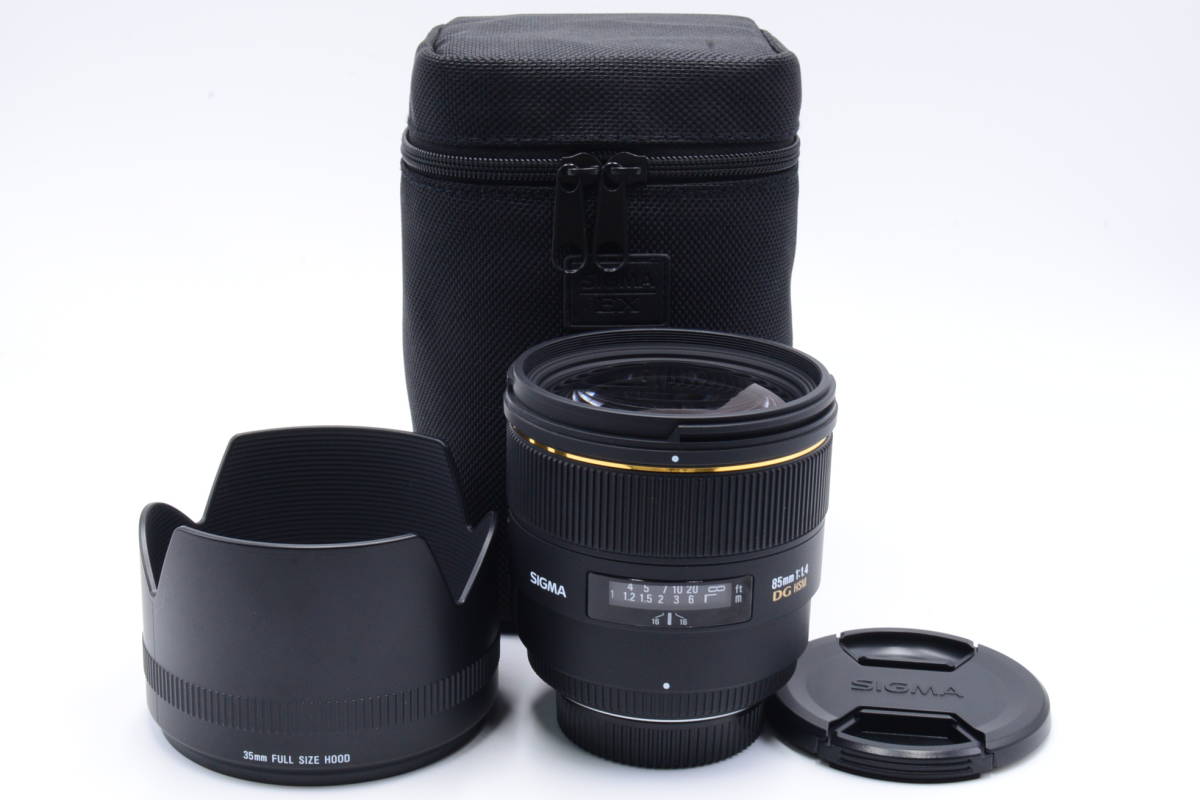 ★美品★　シグマ　SIGMA 単焦点中望遠レンズ 85mm F1.4 EX DG HSM ニコン用 フルサイズ対応_画像1