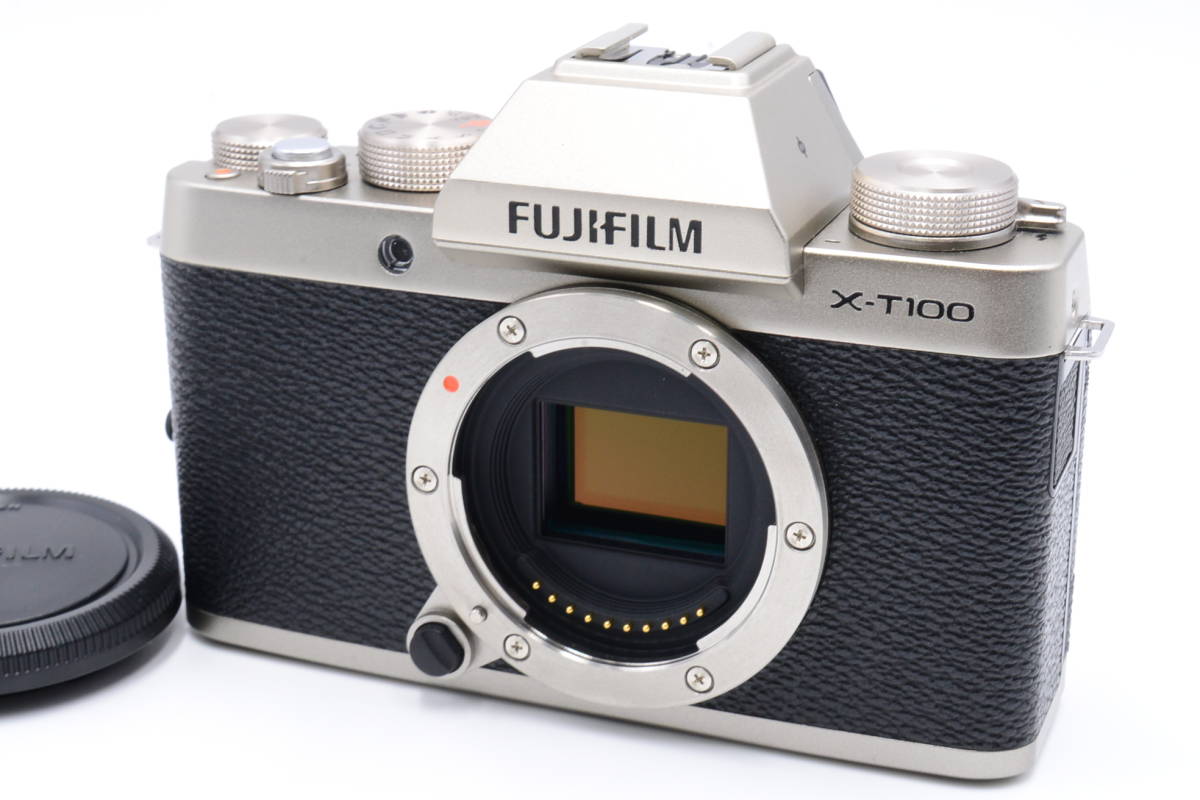 * прекрасный товар * Fuji film FUJIFILM беззеркальный однообъективный X-T100 золотистый, цвет шампанского X-T100-G