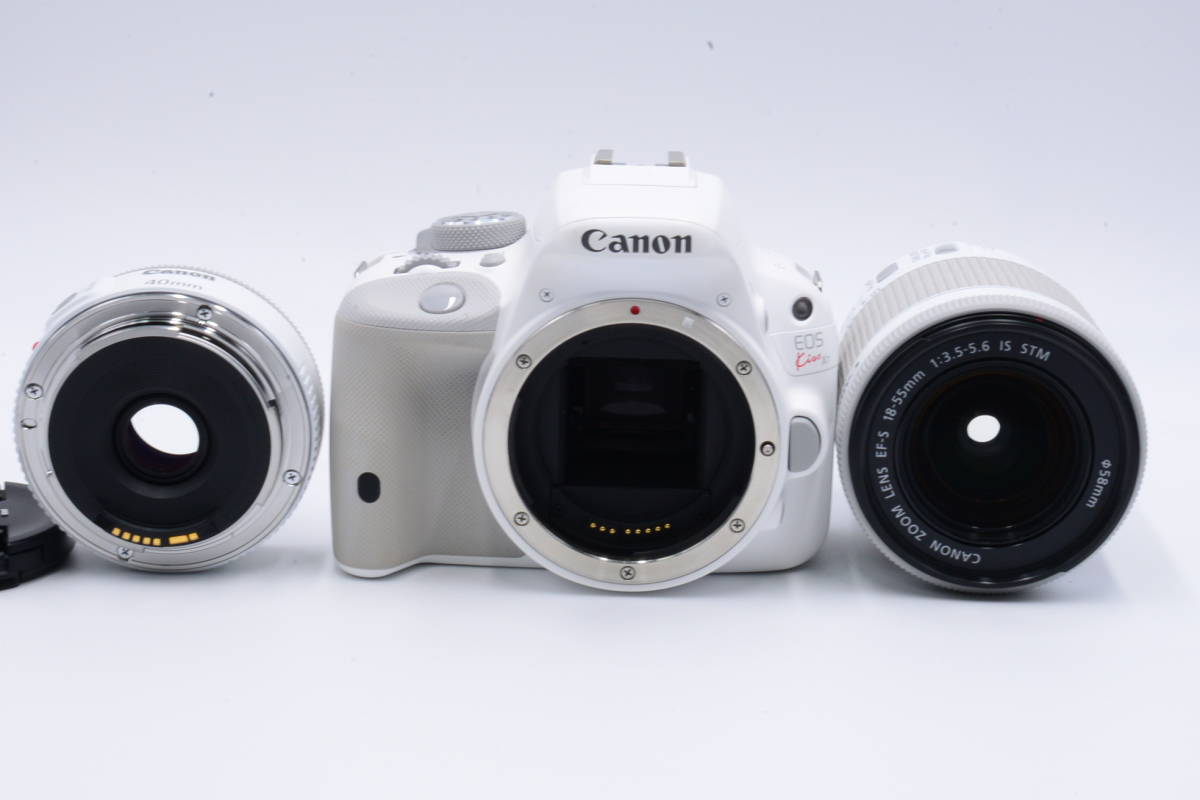 Canon デジタル一眼レフカメラ EOS Kiss X7(ホワイト) ダブルレンズキット2 EF-S18-55mm F3.5-5.6 IS STM( ホワイト) EF40mm F2.8 STM