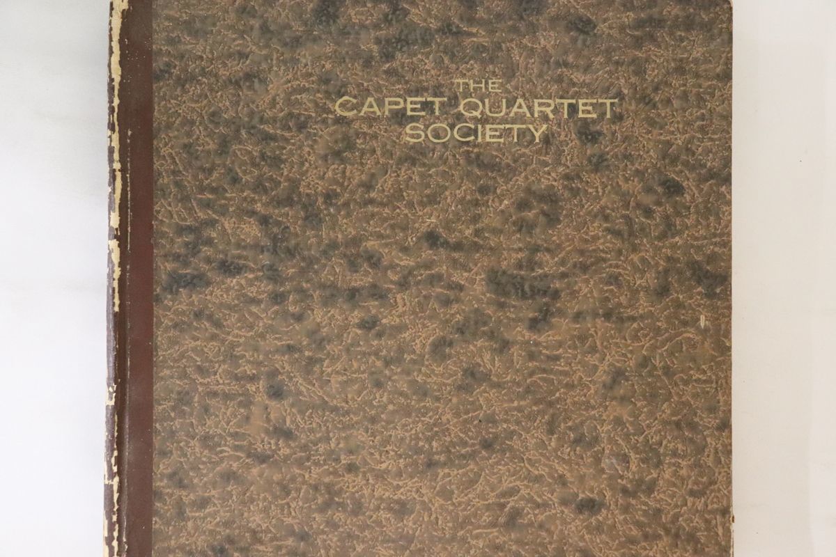 5discs 78RPM/SP Capet String Quartet Quartet No.14 In C Sharp Minor (Beethoven) No.1 - No.10 S10937 COLUMBIA 12 /02240