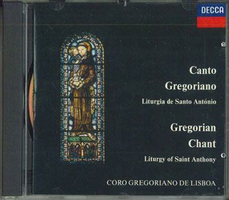 CD Canto Gregoriano. Gregorian Chant Coro Gregoriano De Lisboa DECCA4438122 DECCA /00110_画像1