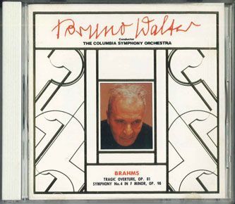 CD Johannes Brahms, Bruno Walter, Columbia Symphony Orchestra Tragic Ouverture Op.81 - Symphony N.4 Op.98 35DC88 CBS SONY /00110_画像1