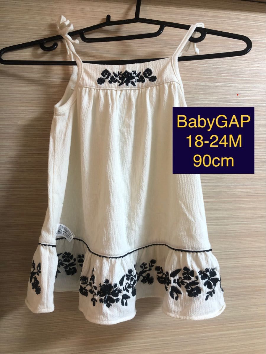 ★ BabyGAP ★ ベビーギャップ キャミソールワンピース 90cm 18-24M キッズワンピース パンつ付き