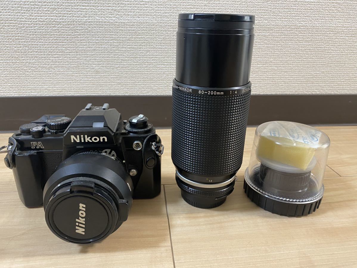 オープニング Nikon FA ブラックボディ NIKKOR 50mm 1:1.4 レンズ 80