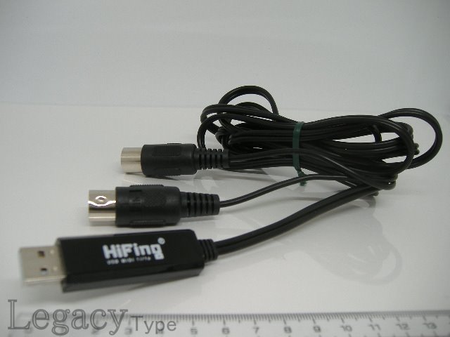 【MIDI - USB変換 接続ケーブル HiFing 2m】_画像1