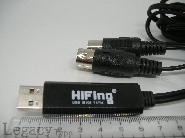 【MIDI - USB変換 接続ケーブル HiFing 2m】_画像3