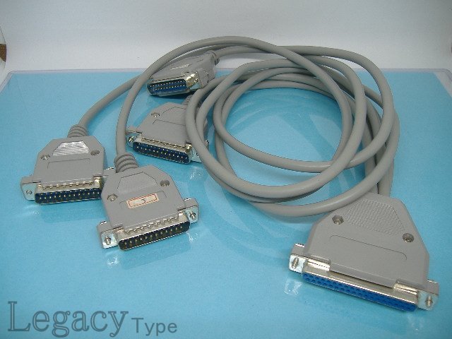 [RS-232C 4ch(37pin female ) sharing cable (25pin male )×4 ]