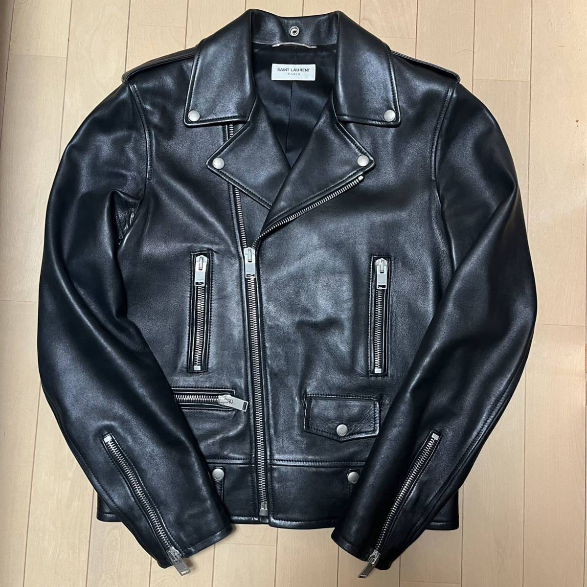 saint laurent レザーブルゾン エディ期-