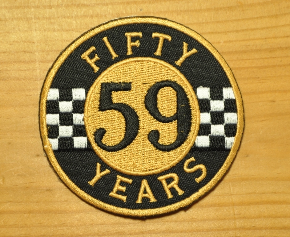 英国 インポート ワッペン パッチ FIFTY NINE CLUB CAFE RACER カフェレーサー ROCKERS ロッカーズ 59 FIFTY YEARS バイク イギリス GB 307_画像2