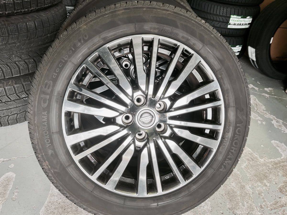 E52エルグランド ジェットブラックアーバンクロームYOKOHAMAタイヤ バリ溝 美品