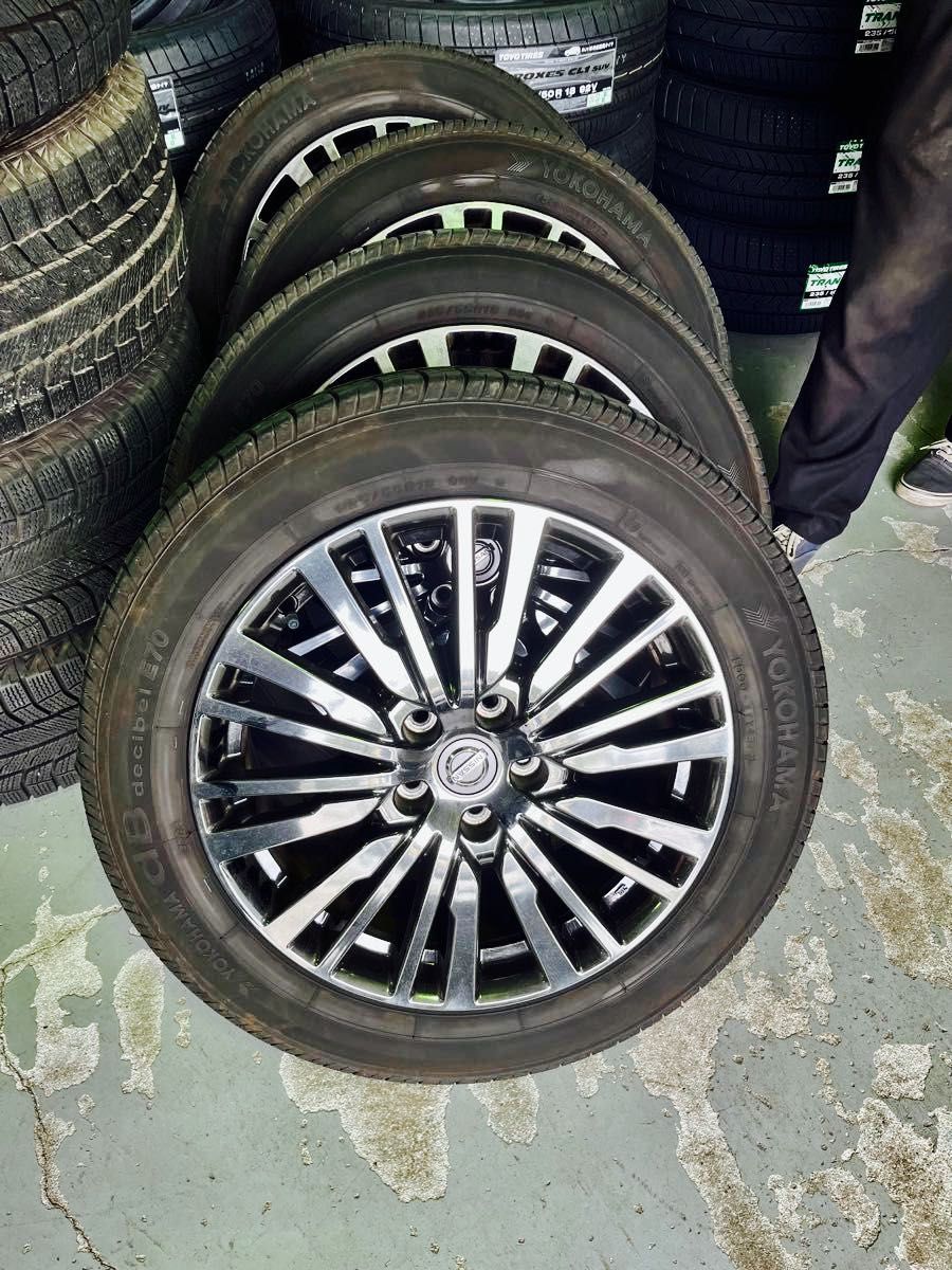 E52エルグランド ジェットブラックアーバンクロームYOKOHAMAタイヤ バリ溝 美品