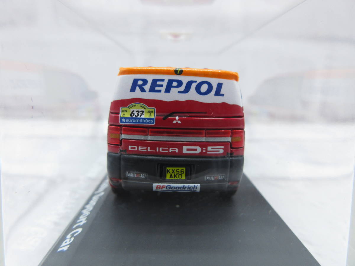 ミニカー　1/64　三菱　デリカ D:５　2007　Dakar Rally Support Car　ディーラー正規品　モデルカー _画像4