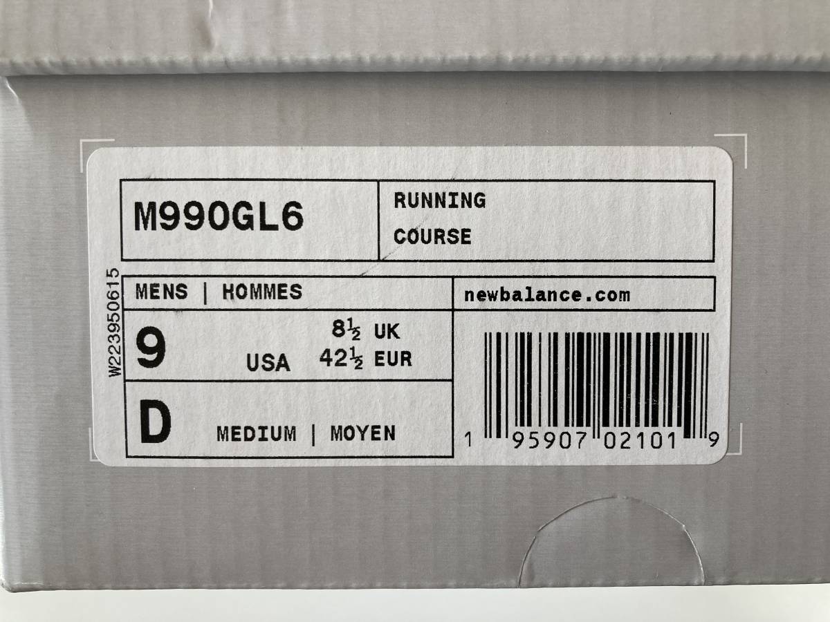 new balance M990v6 M990GL6 US9 27cm | omni.interativachat.com.br