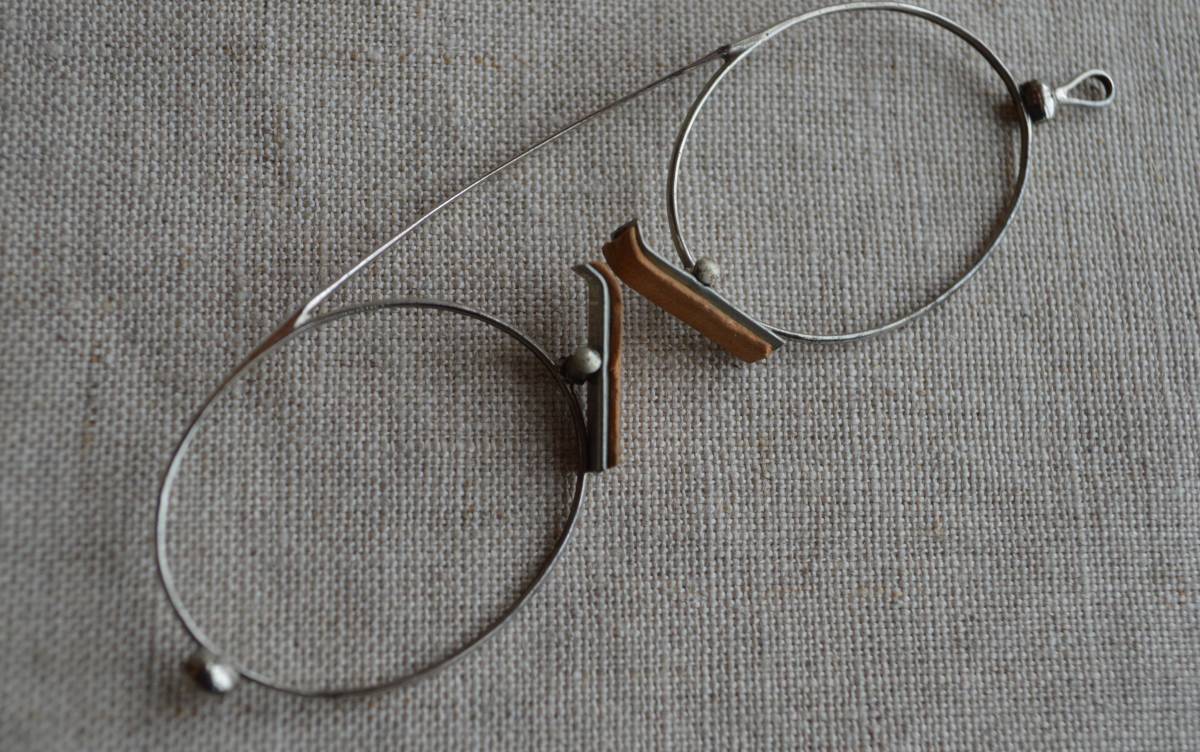 アンティーク 鼻メガネ イギリス 英国 GB UK 眼鏡 ビンテージ ヴィンテージ レトロ めがね 00K05e_画像6