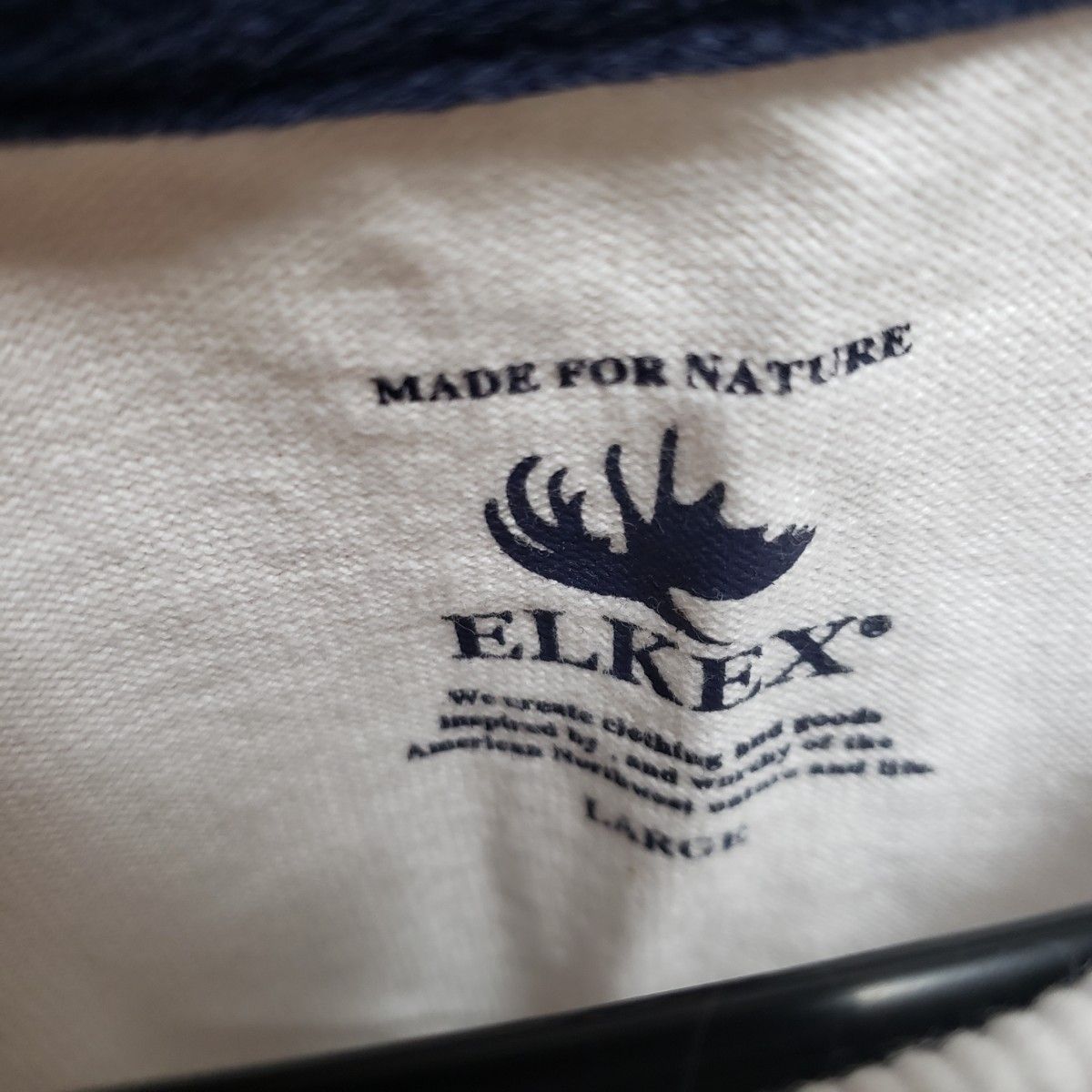 ELKEX エルケクス 半袖 Tシャツ 白 ロゴ