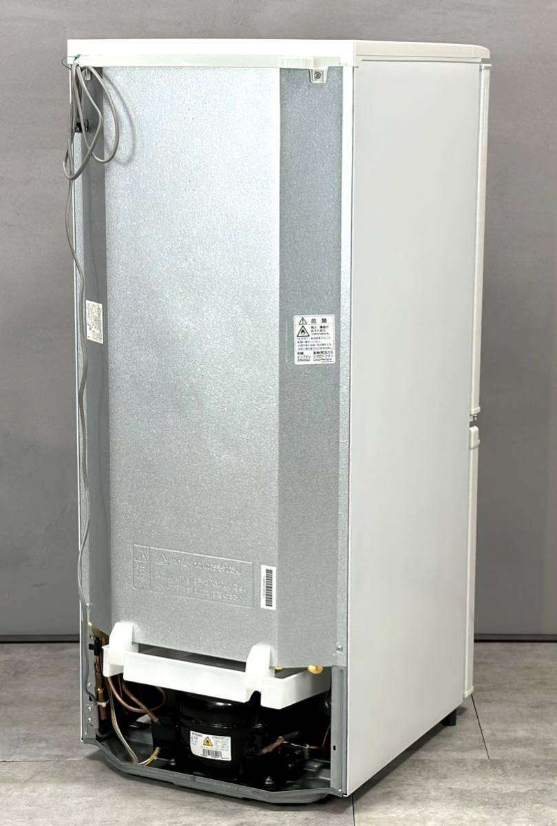 2018年製■SHARP シャープ 137L 2ドア冷凍冷蔵庫 SJ-D14E-W ホワイト 冷蔵庫 一人暮らし用■兵庫県姫路市から 3487_画像2