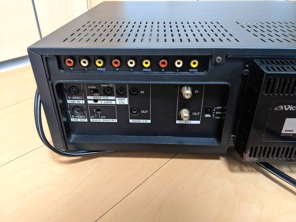 Victor ビクター VHS ビデオカセットレコーダー HR-S10000 CLIAZ ジャンク扱い_画像9