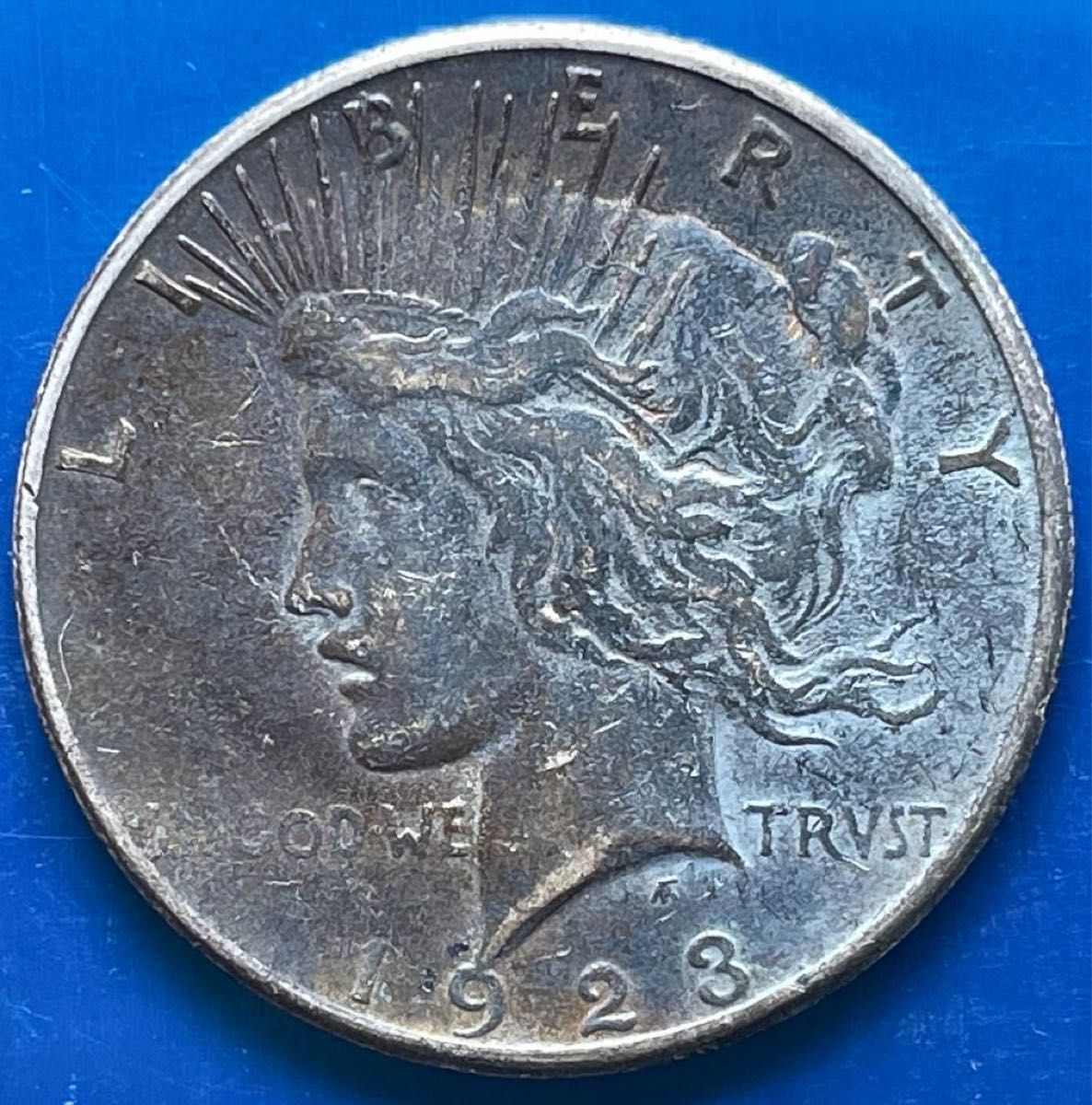 1923年アメリカピースダラー1$銀貨、旧硬貨