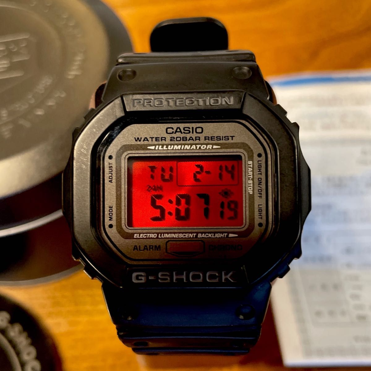 通販企業 【美品】カシオ G-SHOCK DW-5000ML-1JF 20周年記念モデル