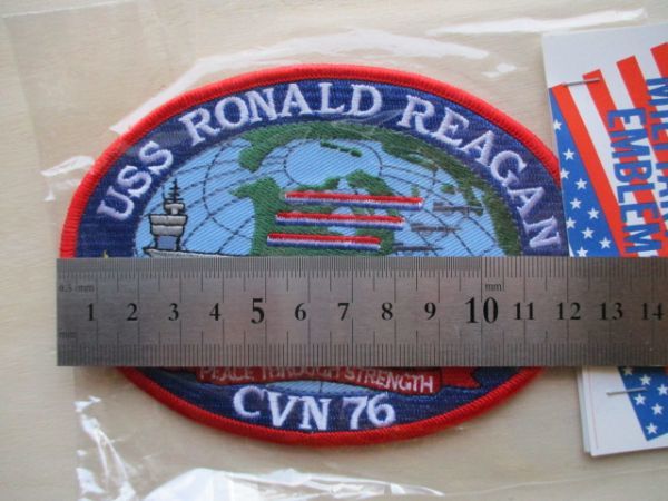 【送料無料】アメリカ海軍艦船『Ronald Reagan CVN-76』ロナルド・レーガン空母USSパッチ刺繍ワッペン/PATCH中田商店USN航空母艦 M75_画像9