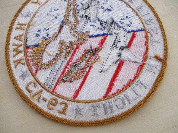 【送料無料】アメリカ海軍『KITTY HAWK CV-63』キティホークFIRST IN FLIGHT空母USSパッチ刺繍ワッペン/patch NAVY米海軍USN米軍CVN M76_画像5