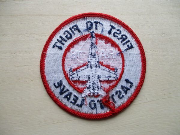 【送料無料】アメリカ軍F/A-18ホーネットFIRST TO FIGHT LAST TO LEAVEパッチHornet刺繍ワッペン/海軍NAVY海兵隊PATCH米国USMC米海軍 M77_画像4