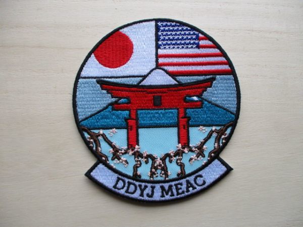 【送料無料】アメリカ軍 DDYJ MEACパッチ ワッペン/DLA Distribution Yokosuka Japan富士山 鳥居NAVY米海軍USN米軍US星条旗ミリタリー M78_画像1