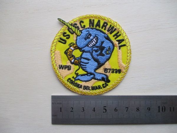 【送料無料】アメリカ沿岸警備隊USCGC NARWHALパッチ刺繍ワッペン/イッカクpatchコーストガードUSCG米陸軍COAST GUARD米軍USミリタリー M77_画像7