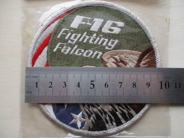 【送料無料】アメリカ空軍 F-16 Fighting Falconパッチ ワッペン/ファイティング ファルコンpatchエアフォースAIR FORCE戦闘機USAF米軍 M79_画像10