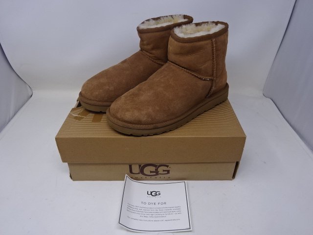 一部予約販売】 未使用 保管品 UGG アグ ムートン ブーツ ベージュ
