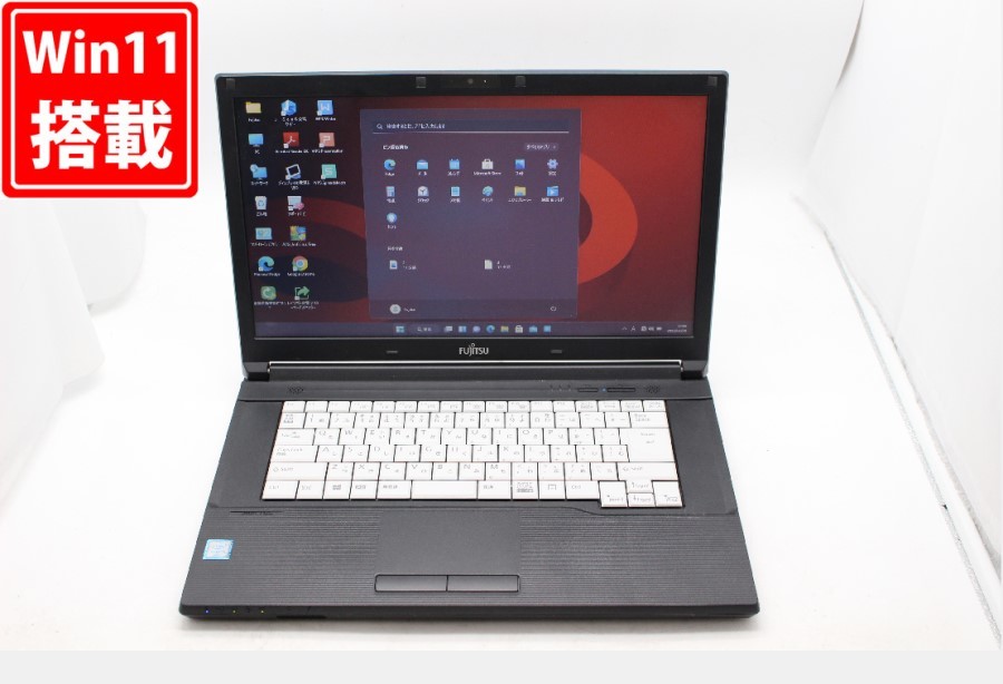 即日発送 良品 15.6インチ Fujitsu LIFEBOOK A576R Windows11 六世代 i5-6300U 8GB 512GB-SSD カメラ Office付 中古パソコンWin11 税無_画像1