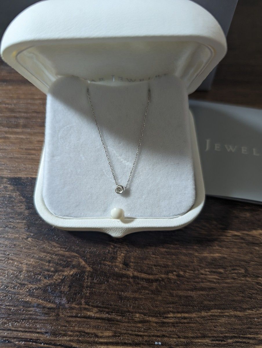 STAR JEWELRY スタージュエリー ネックレス MOON SETTING ホワイト