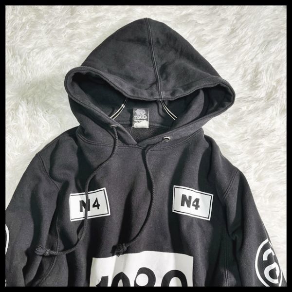 1円 STUSSY ステューシー シャネルロゴ パーカー フーディー USA製