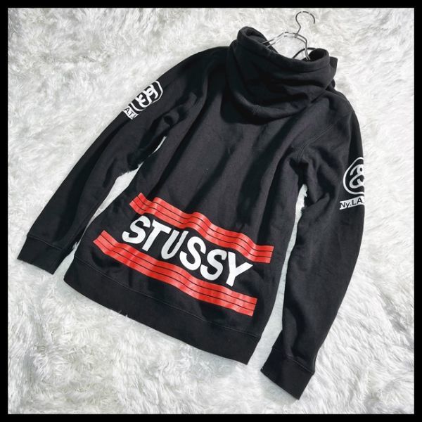 1円 STUSSY ステューシー シャネルロゴ パーカー フーディー USA製