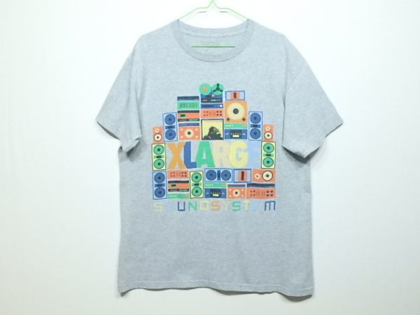 エクストララージ 希少！ サウンドシステム ラスタカラー Tシャツ L_画像1