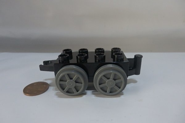 #1065 Lego Duplo блок . машина детали базовая машина колесо .. серый # особый детали электропоезд локомотив 