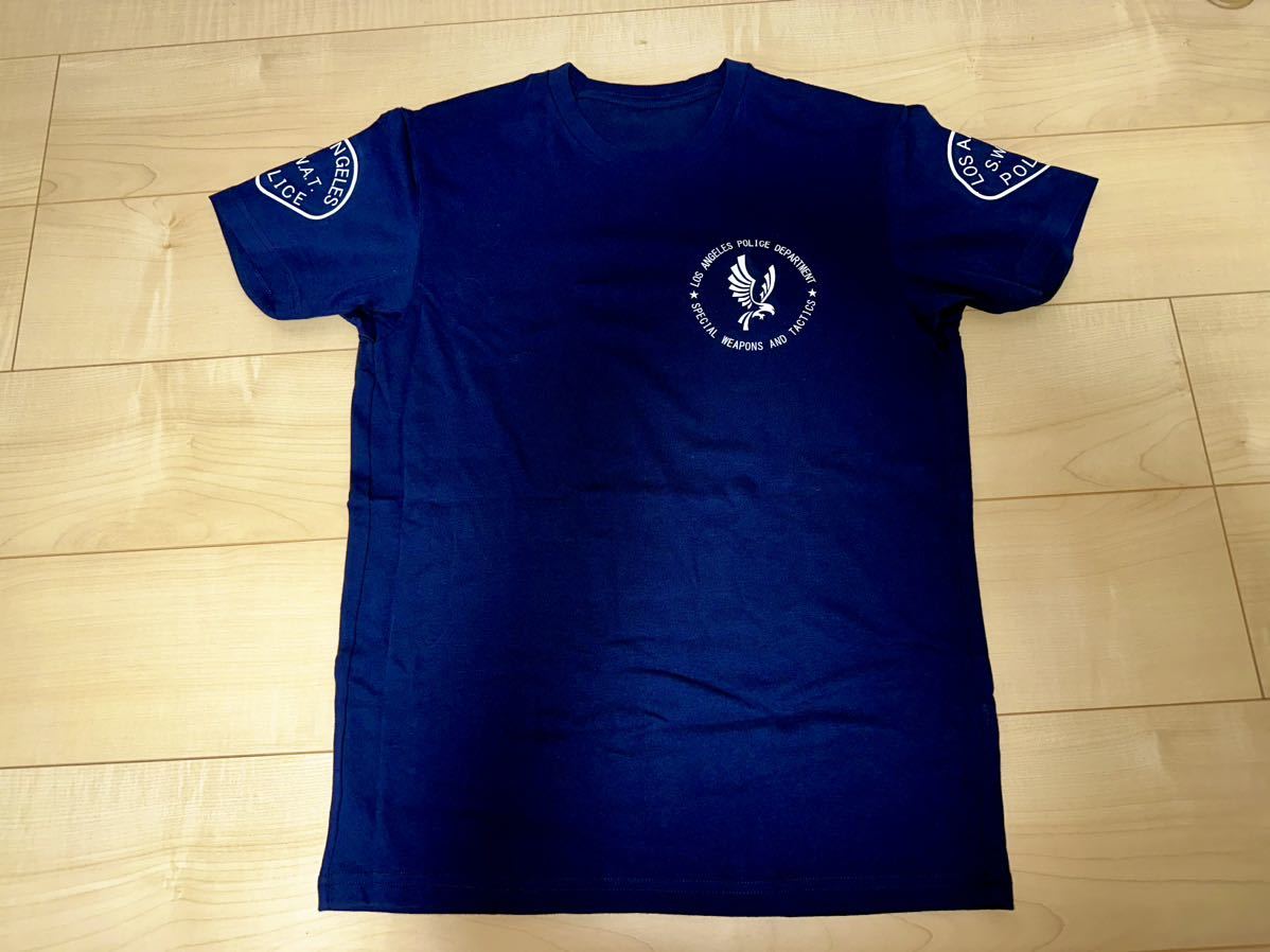 LAPD SWAT Tシャツ ネイビー Mサイズ S.W.A.T. サバゲー コスプレなど