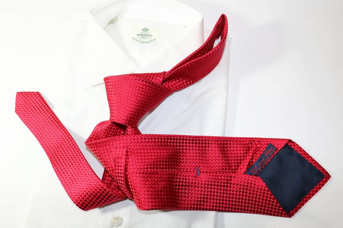 [ новый товар /.]ls9243/ обезьяна Tria red&blue milano уникальная вещь solid ручная работа галстук 
