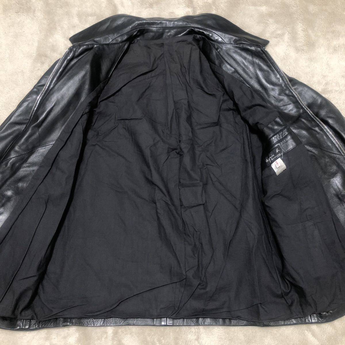 希少 高級 agnes b homme アニエスベー オム レザージャケット 希少 高級 agnes b homme アニエスベー オム レザージャケット