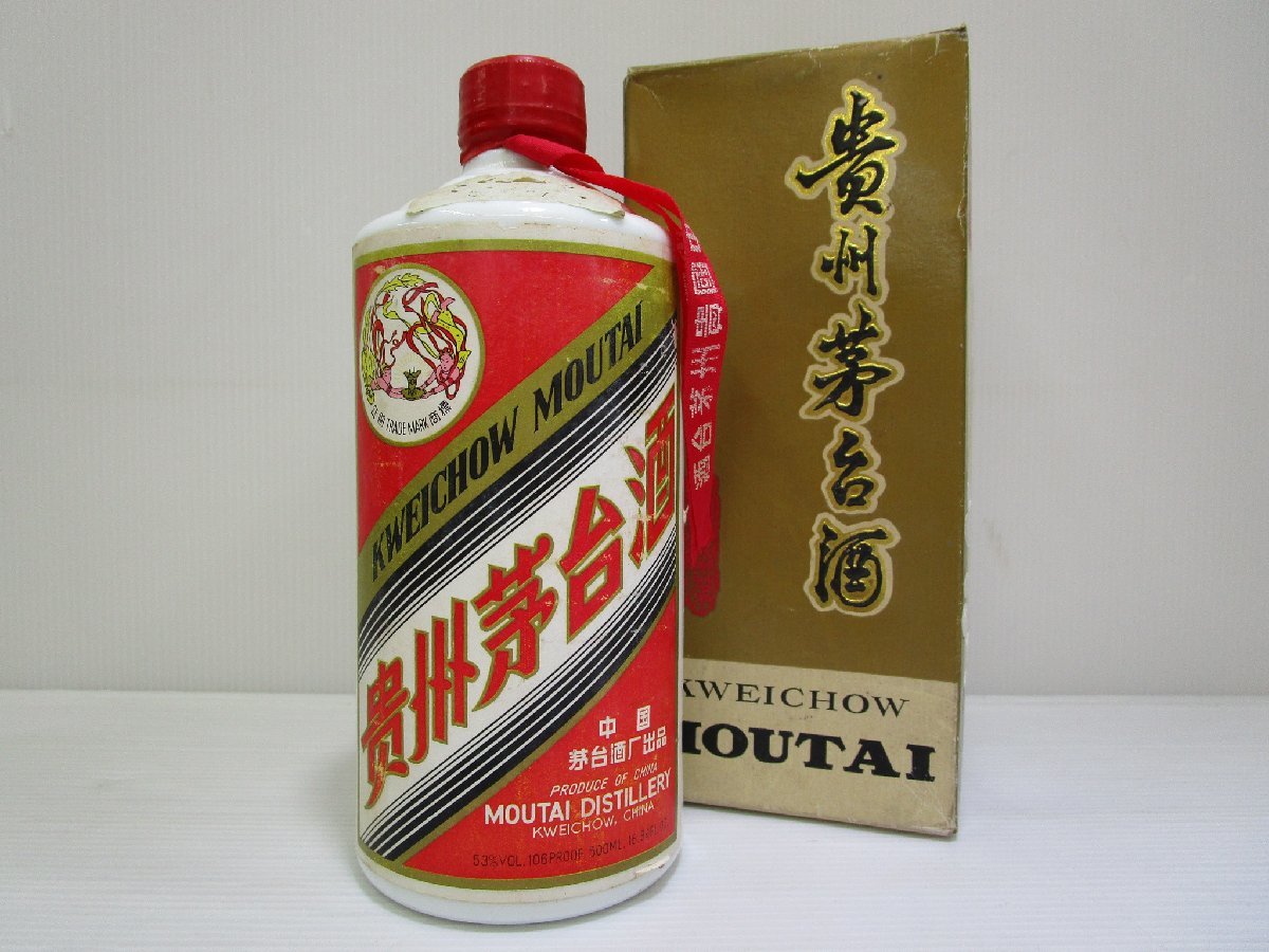 貴州茅台酒 マオタイ酒 天女 年代不明 陶器 500ml(956g) 53% KWEICHOW