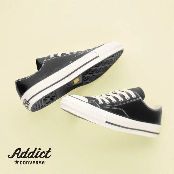 買い保障できる 23SS CONVERSE ADDICT CHUCK TAYLOR LEATHER OX BLACK