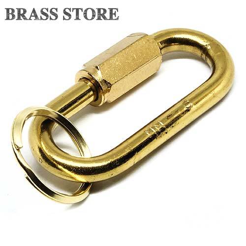  brass screw kalabina key holder (L size ) brass kalabina key holder key case key chain belt loop ga jet men's 