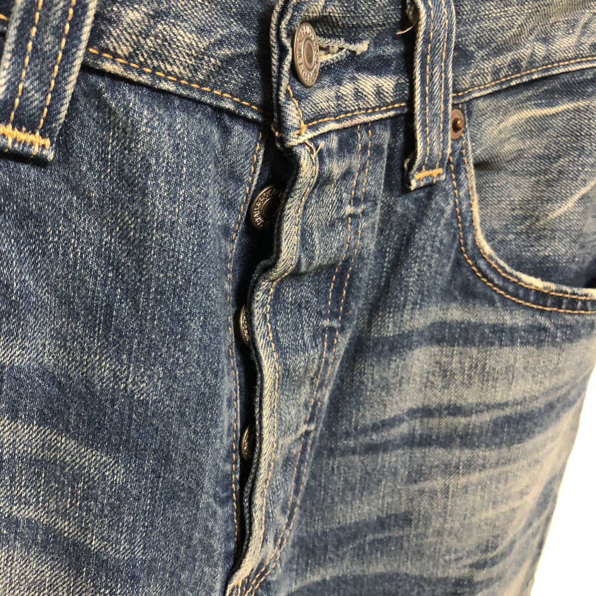 1円スタート 激レア Levi’s 501 ストレートデニムパンツ ボタンフライ ビンテージ リーバイス501 フィリピン製 vintage_画像4